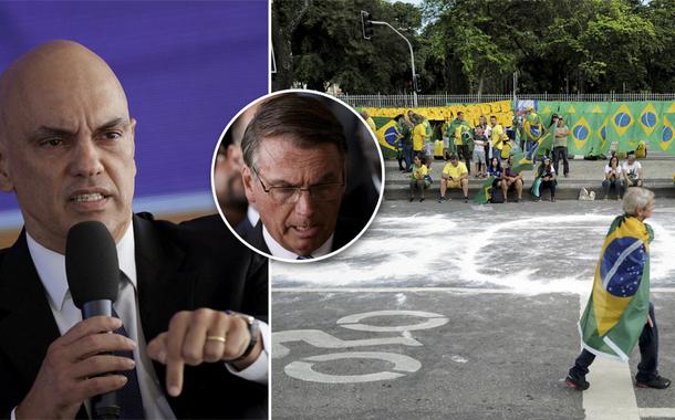 Alexandre de Moraes, Bolsonaro e ato golpista