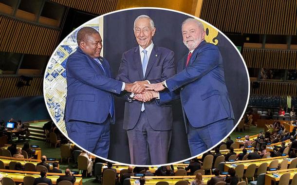 Filipe Nyusi, Marcelo Rebelo de Sousa e Luiz Inácio Lula da Silva