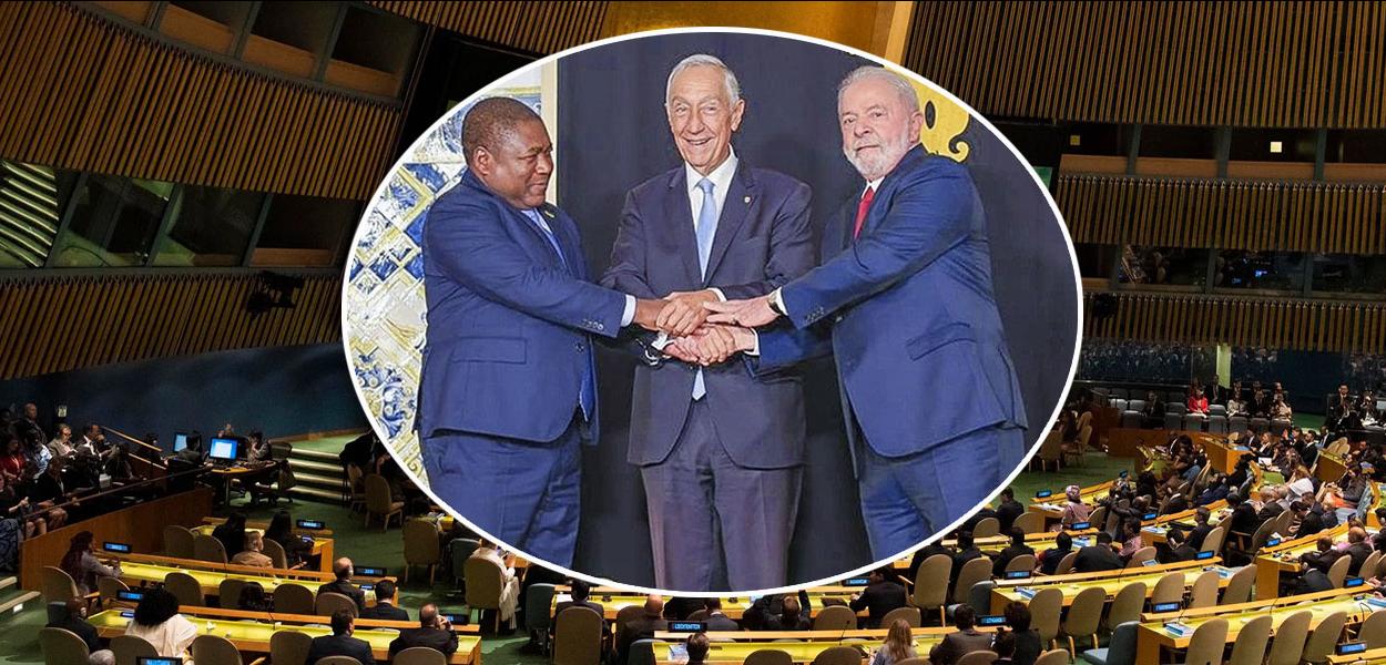 Filipe Nyusi, Marcelo Rebelo de Sousa e Luiz Inácio Lula da Silva