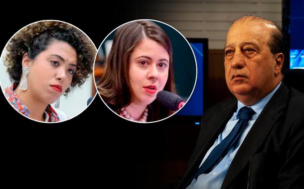 Da esq. para a dir.: Talíria Petrone, Sâmia Bomfim e Augusto Nardes