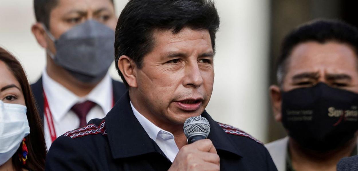 presidente do Peru, Pedro Castillo (Foto: REUTERS/Angela Ponce) presidente do Peru, Pedro Castillo