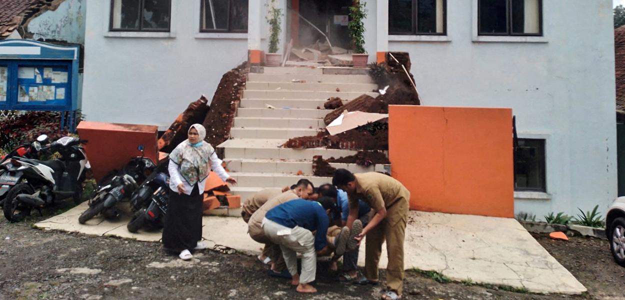 Terremoto em Cianjur, na Indonésia