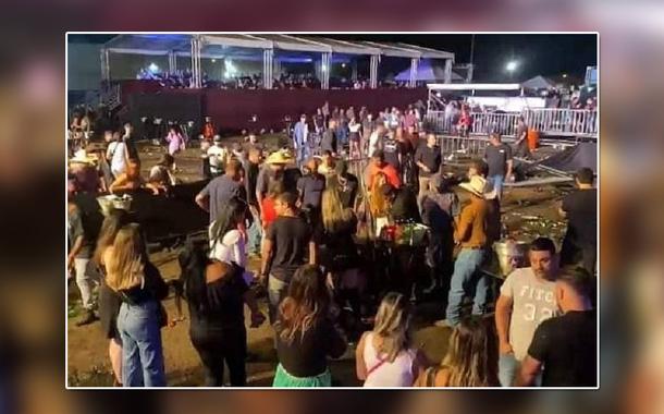 Festa em show da dupla sertaneja Hugo e Guilherme, em Piracicaba (SP), no último final de semana