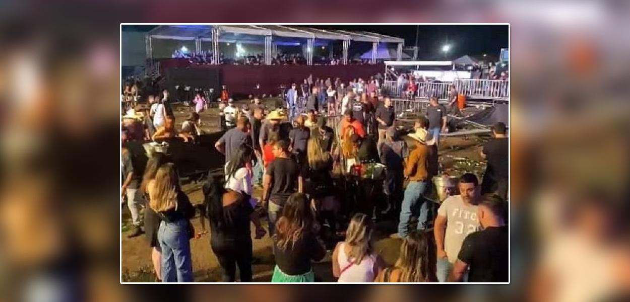 Festa em show da dupla sertaneja Hugo e Guilherme, em Piracicaba (SP), no último final de semana