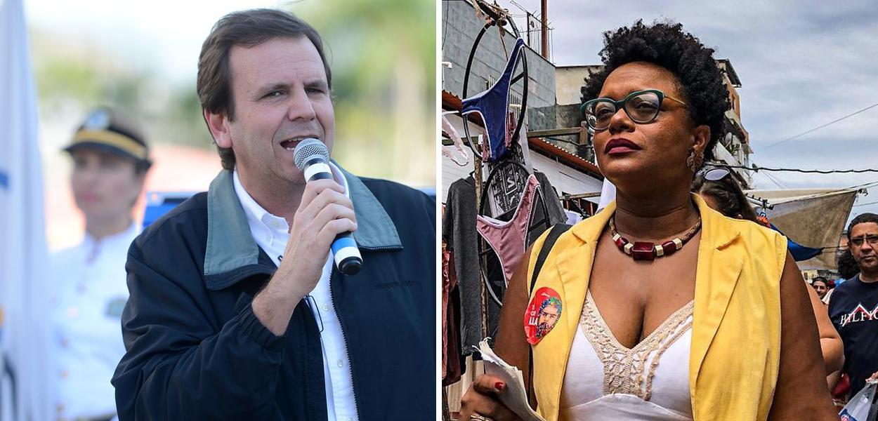 Eduardo Paes e Tainá de Paula