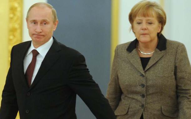 Angela Merkel, e Vladimir Putin