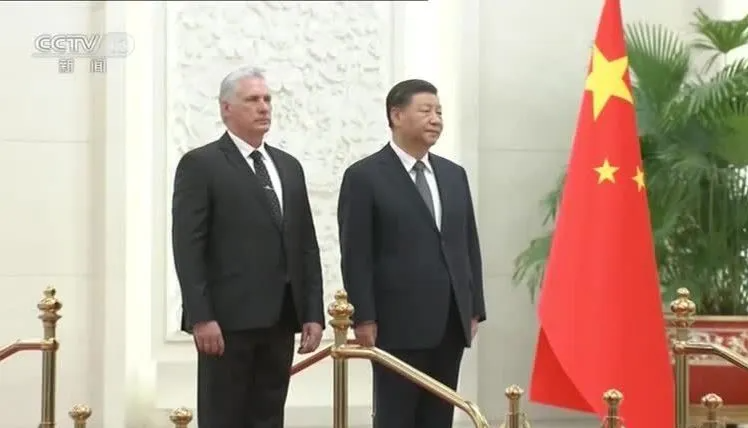 Díaz-Canel e Xi Jinping