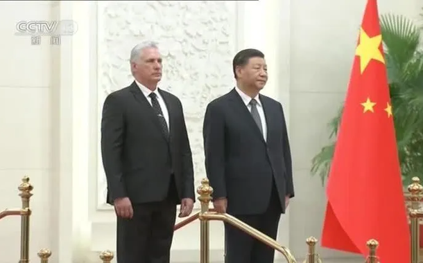 Díaz-Canel e Xi Jinping