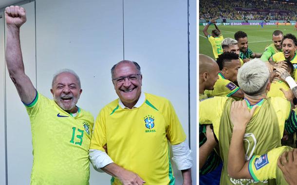 Luiz Inácio Lula da Silva, Geraldo Alckmin e seleção brasileira de futebol