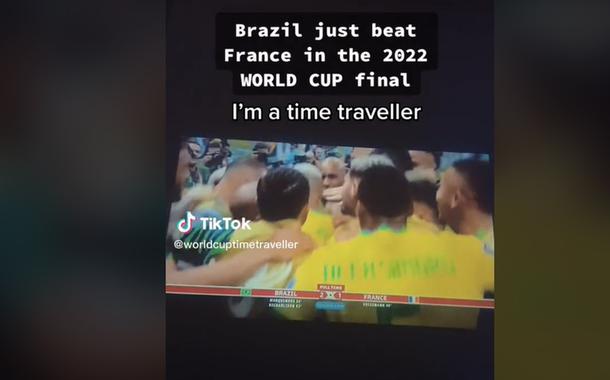 "Viajante do tempo" prevê vitória do Brasil sobre a França na final da Copa do Catar