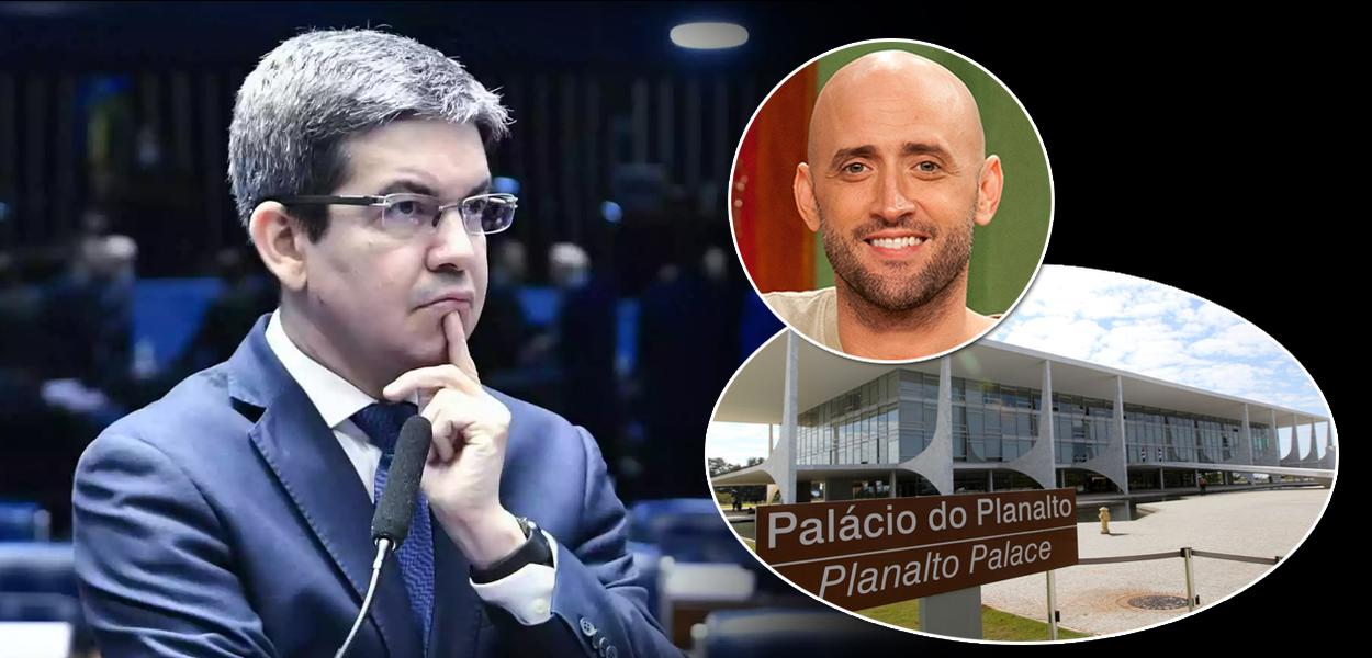 Randolfe Rodrigues, Planalto (onde fica a presidência da República) e o ator Paulo Gustavo, que faleceu em 2021