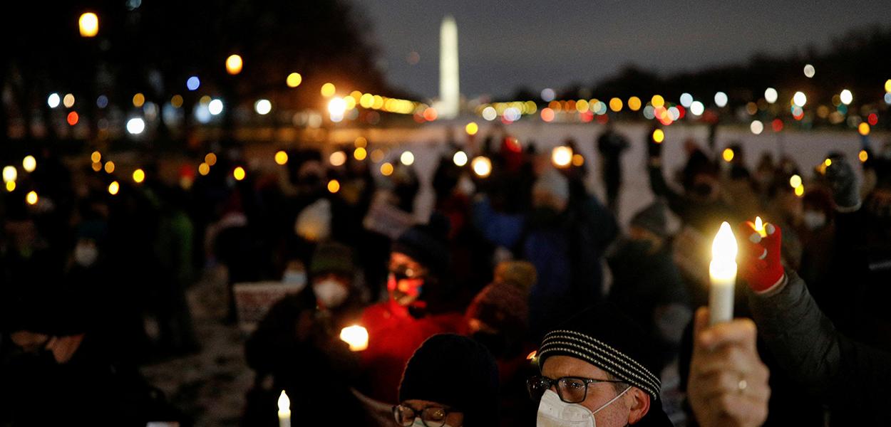 Primeiro aniversário dos ataques ao Capitólio em Washington 6/1/2022
