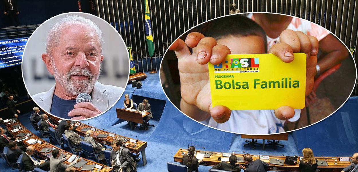 Luiz Inácio Lula da Silva, Senado e o cartão do Bolsa Família