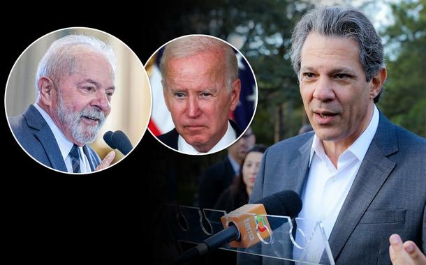 Luiz Inácio Lula da Silva, Joe Biden e Fernando Haddad