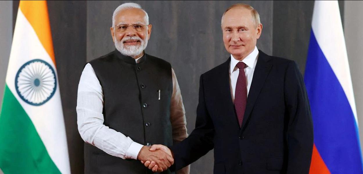 Narendra Modi e Vladimir Putin