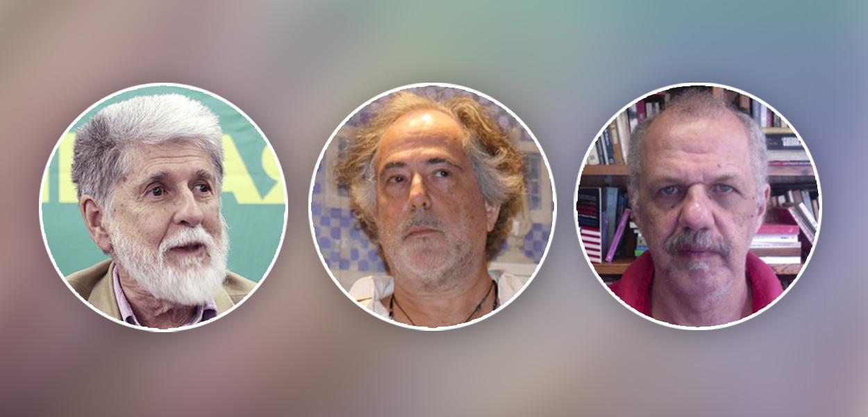 Celso Amorim, Pepe Escobar e Reginaldo Nasser