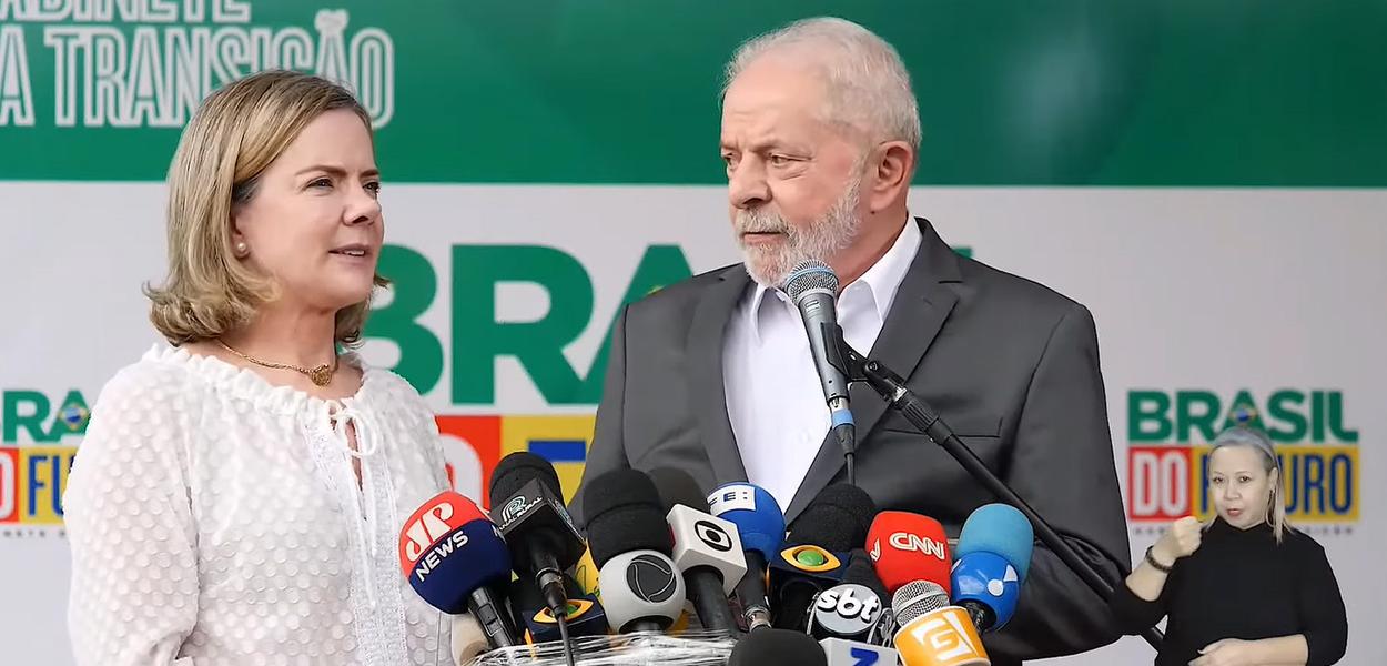 Gleisi Hoffmann e Lula