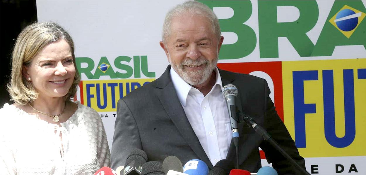 Gleisi Hoffmann e Luiz Inácio Lula da Silva