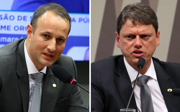 Deputado Capitão Derrite e Tarcísio de Freitas