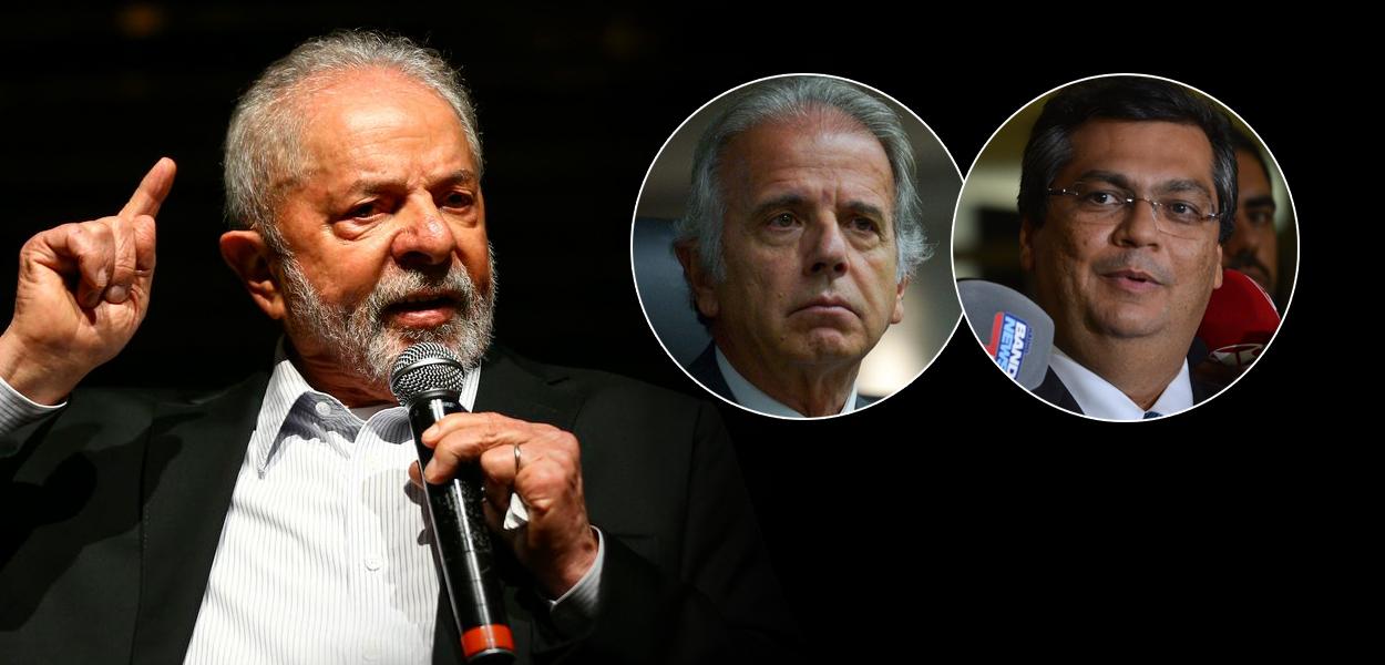 Luiz Inácio Lula da Silva, José Mucio e Flávio Dino