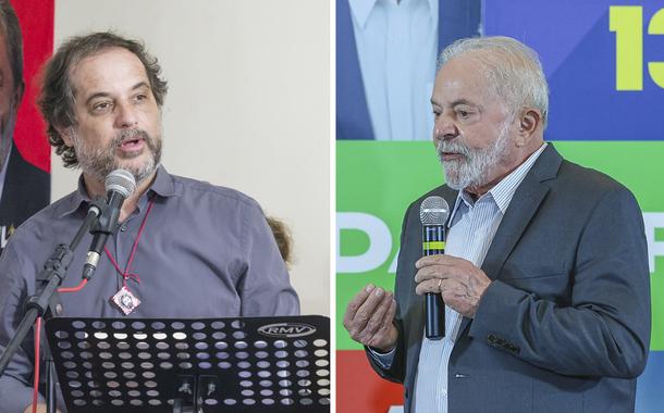 Rodrigo Vianna (à esq.) e Luiz Inácio Lula da Silva