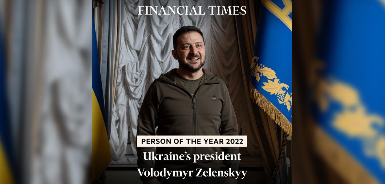 Financial Times elege Zelensky como homem do ano