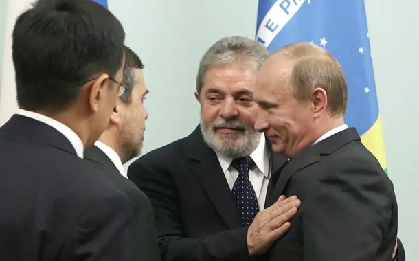 Luiz Inácio Lula da Silva e Vladimir Putin