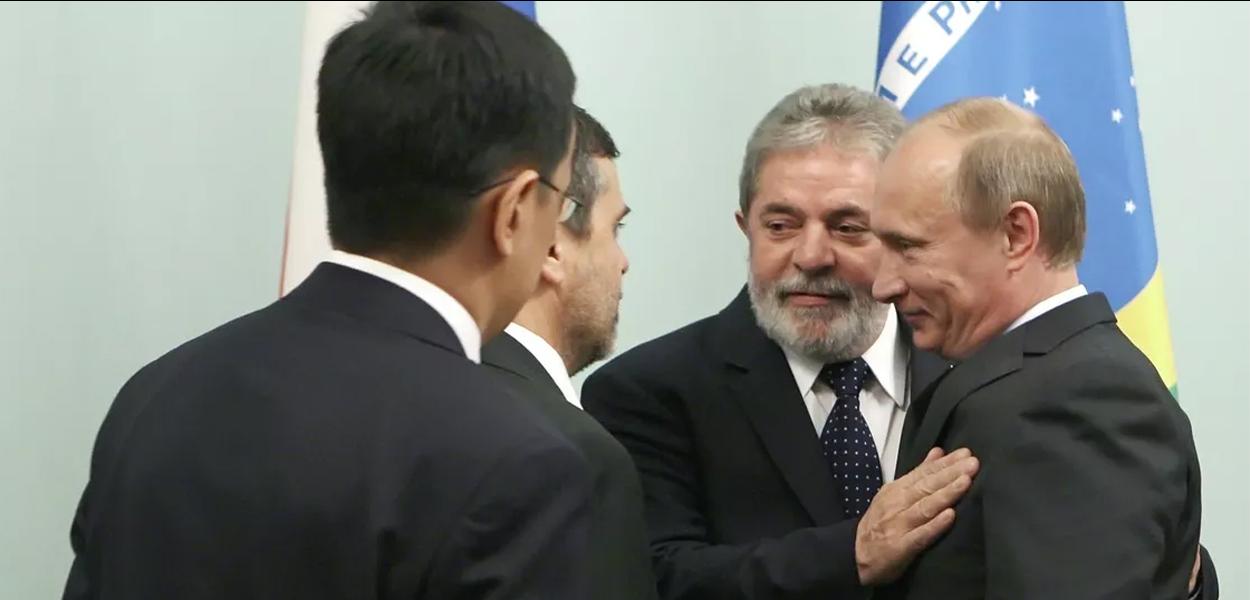 Luiz Inácio Lula da Silva e Vladimir Putin
