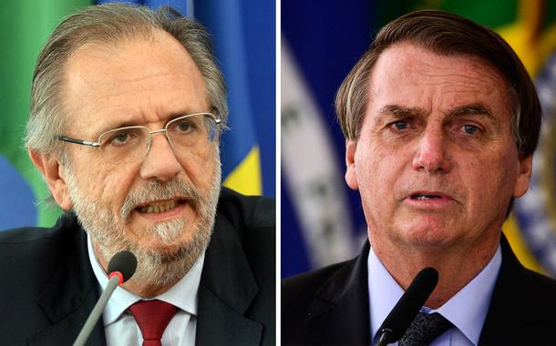 Miguel Rossetto e Jair Bolsonaro