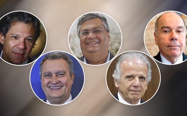 Fernando Haddad, Rui Costa, Flávio Dino, José Múcio Monteiro e Mauro Vieira