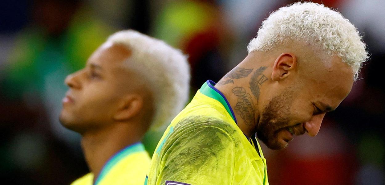 Neymar lamenta eliminação do Brasil na Copa do Mundo
 9/12/2022