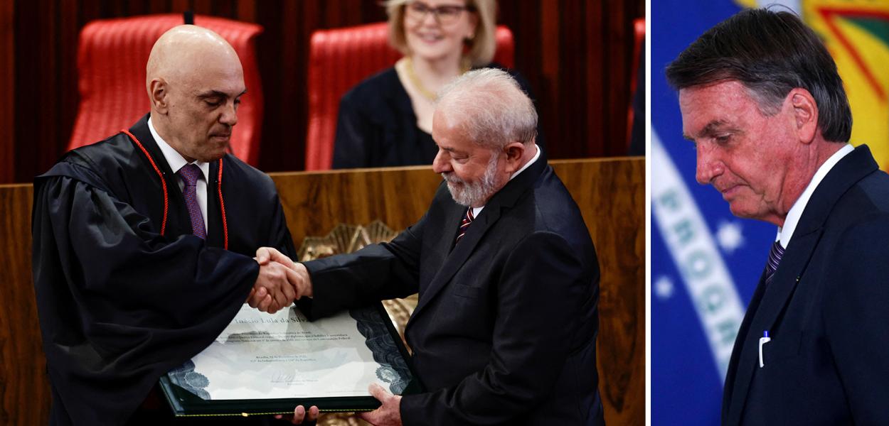 Alexandre de Moraes, Lula e Jair Bolsonaro