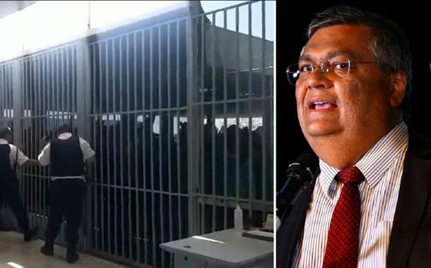 Sede da Polícia Federal, em Brasília, e Flávio Dino