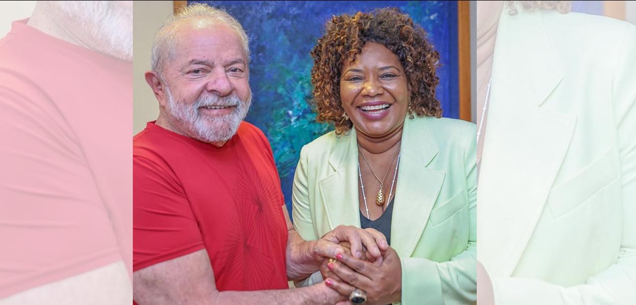 Luiz Inácio Lula da Silva e Margareth Menezes