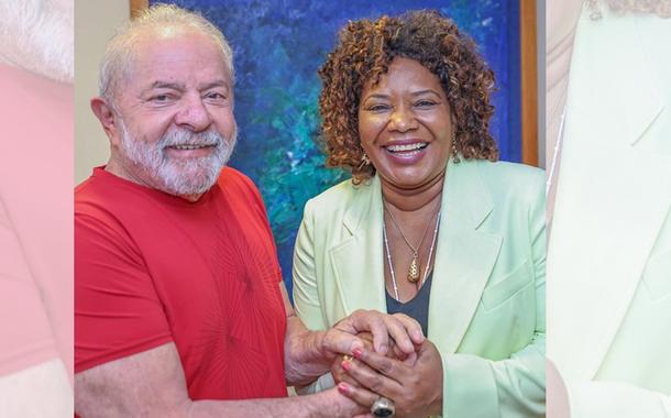 Luiz Inácio Lula da Silva e Margareth Menezes