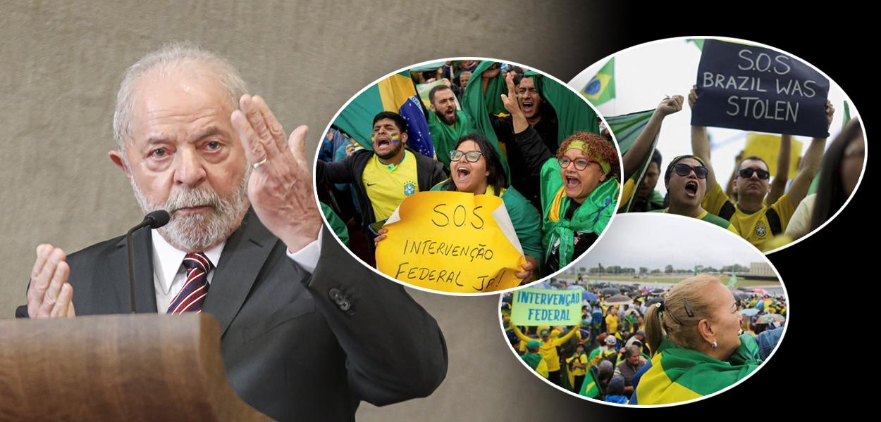 Lula e golpistas no quartel