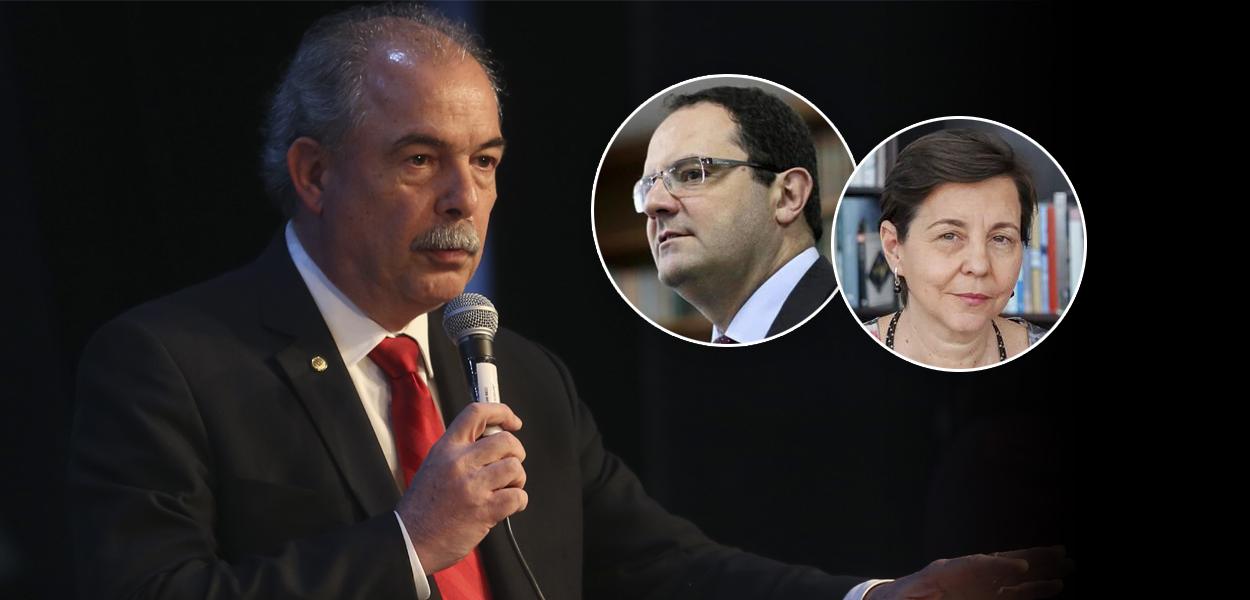 Aloizio Mercadante, Nelson Barbosa e Tereza Campello