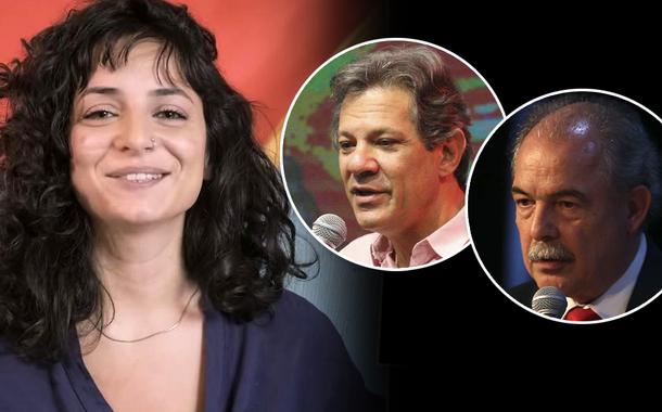 Juliane Furno, Fernando Haddad e Aloizio Mercadante