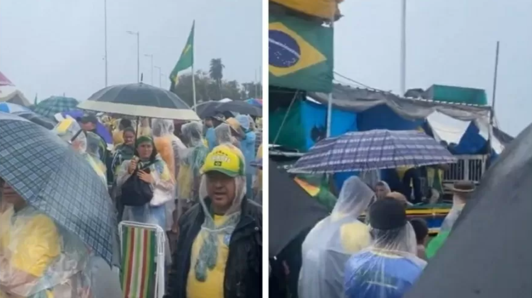 Acampamento bolsonarista em Brasília