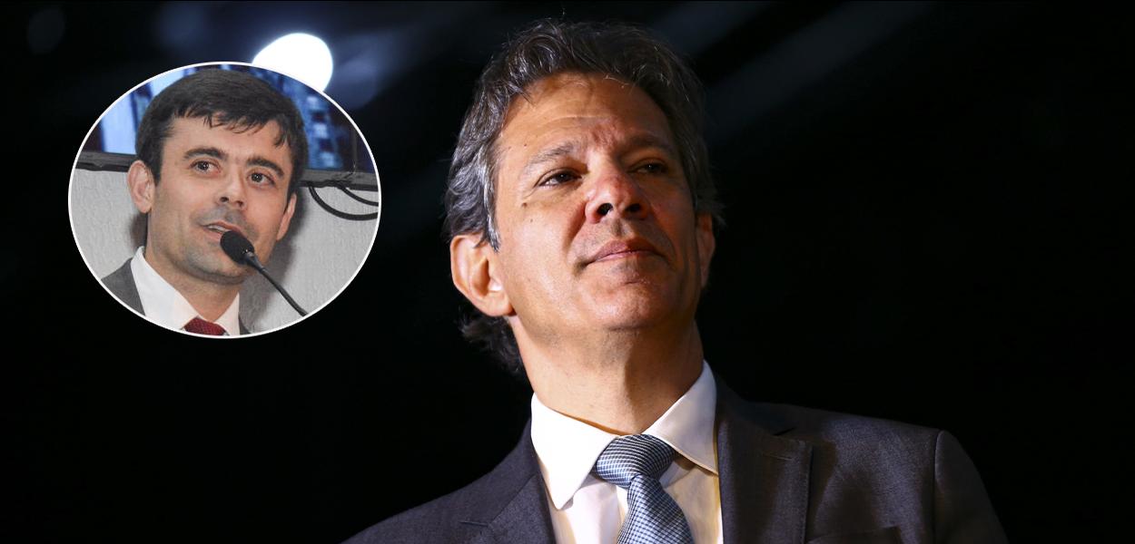 Rogério Ceron (círculo, na foto) e Fernando Haddad