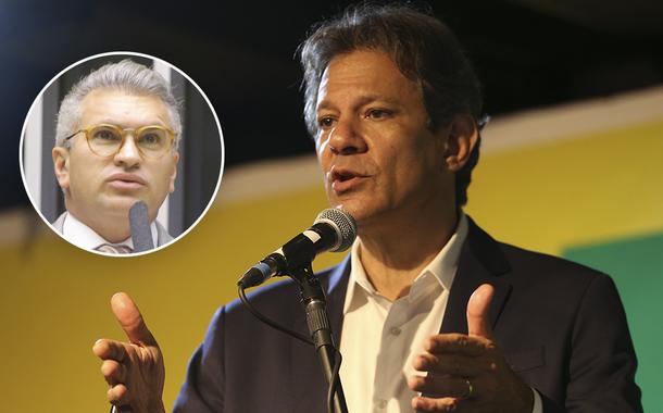 Julian Lemos e  Fernando Haddad