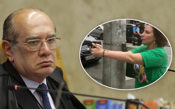 Gilmar Mendes e Carla Zambelli