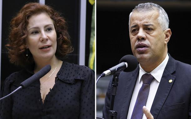 Deputados Carla Zambelli (PL-SP) e Evair de Melo (PP-ES)