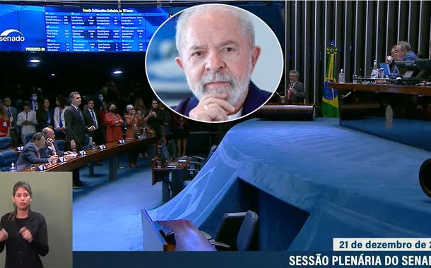 Luiz Inácio Lula da Silva e o plenário do Senado