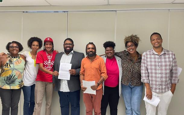Coletivo pelo direito à comunicação, Pauta Negra, entregou carta com propostas para políticas de comunicação para o próximo governo do estado (Foto: Divulgação/Pauta Negra) Coletivo pelo direito à comunicação, Pauta Negra, entregou carta com propostas para políticas de comunicação para o próximo governo do estado
