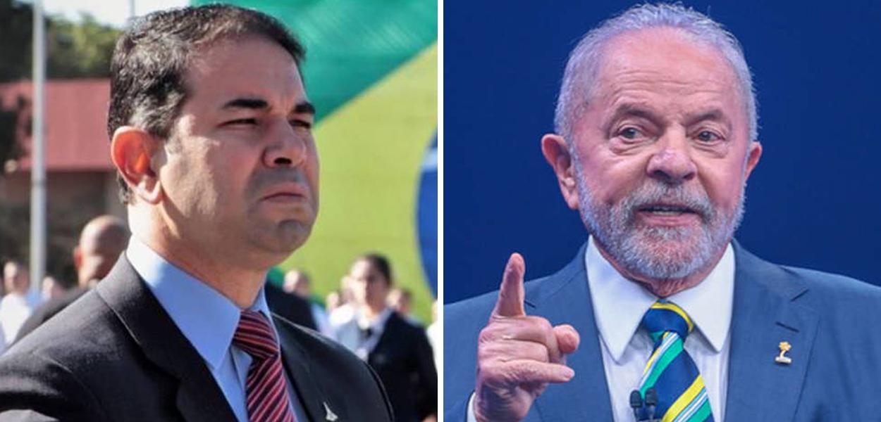 Delegado Júlio Danilo (à esq.) e Luiz Inácio Lula da Silva