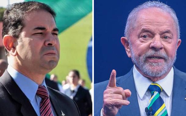 Delegado Júlio Danilo (à esq.) e Luiz Inácio Lula da Silva