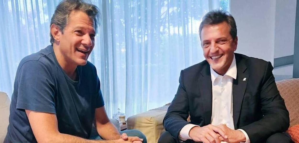Fernando Haddad e Sergio Massa