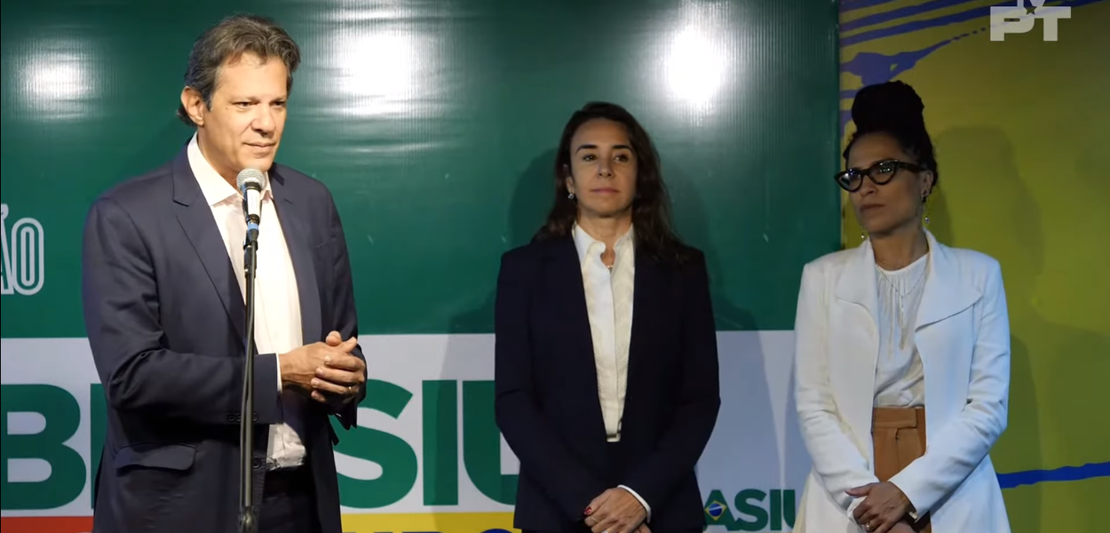 Fernando Haddad, Tatiana Rosito e Fernanda Santiago