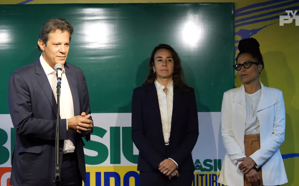 Fernando Haddad, Tatiana Rosito e Fernanda Santiago